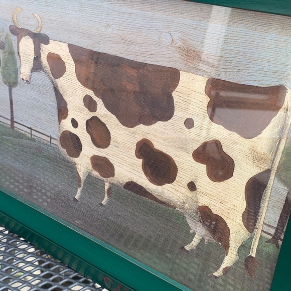 The Uttermost Company || Vintage Wood Framed Art Cow Steer 24” x 12” #8892 - Picture 12 of 13